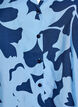 Shirt blouse met print en V-hals, Blauw, Packshot image number 2