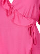 Wikkelblouse van Viscose met korte mouw, Beetroot Purple, Packshot image number 2