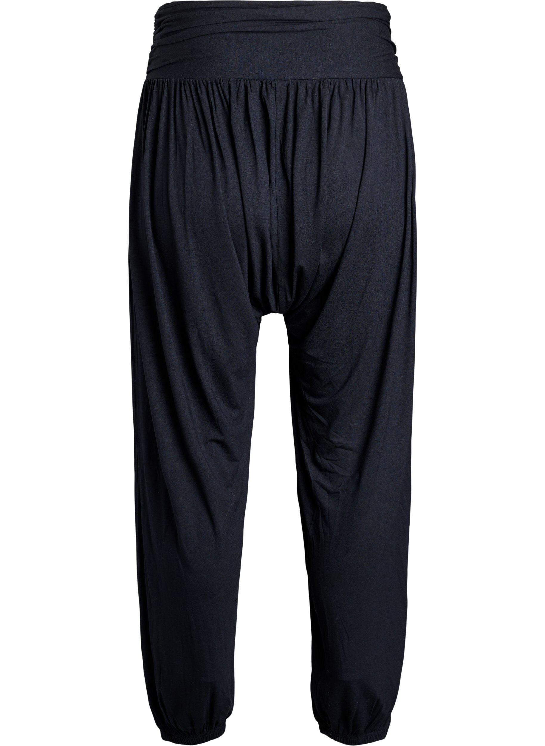 Zizzi Pantalon sarouel ample, Noir, Packshot image number 1