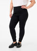 Stretchy jeggings met hoge taille, Black, Model image number 2