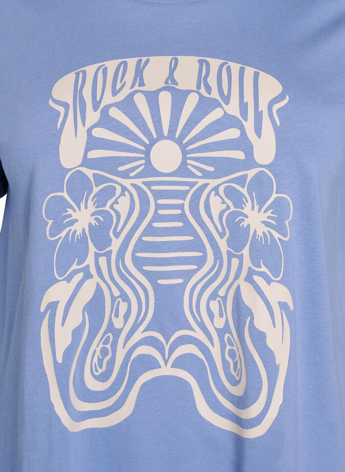 T-shirt met retroprint, Infinity w. Rock, Packshot