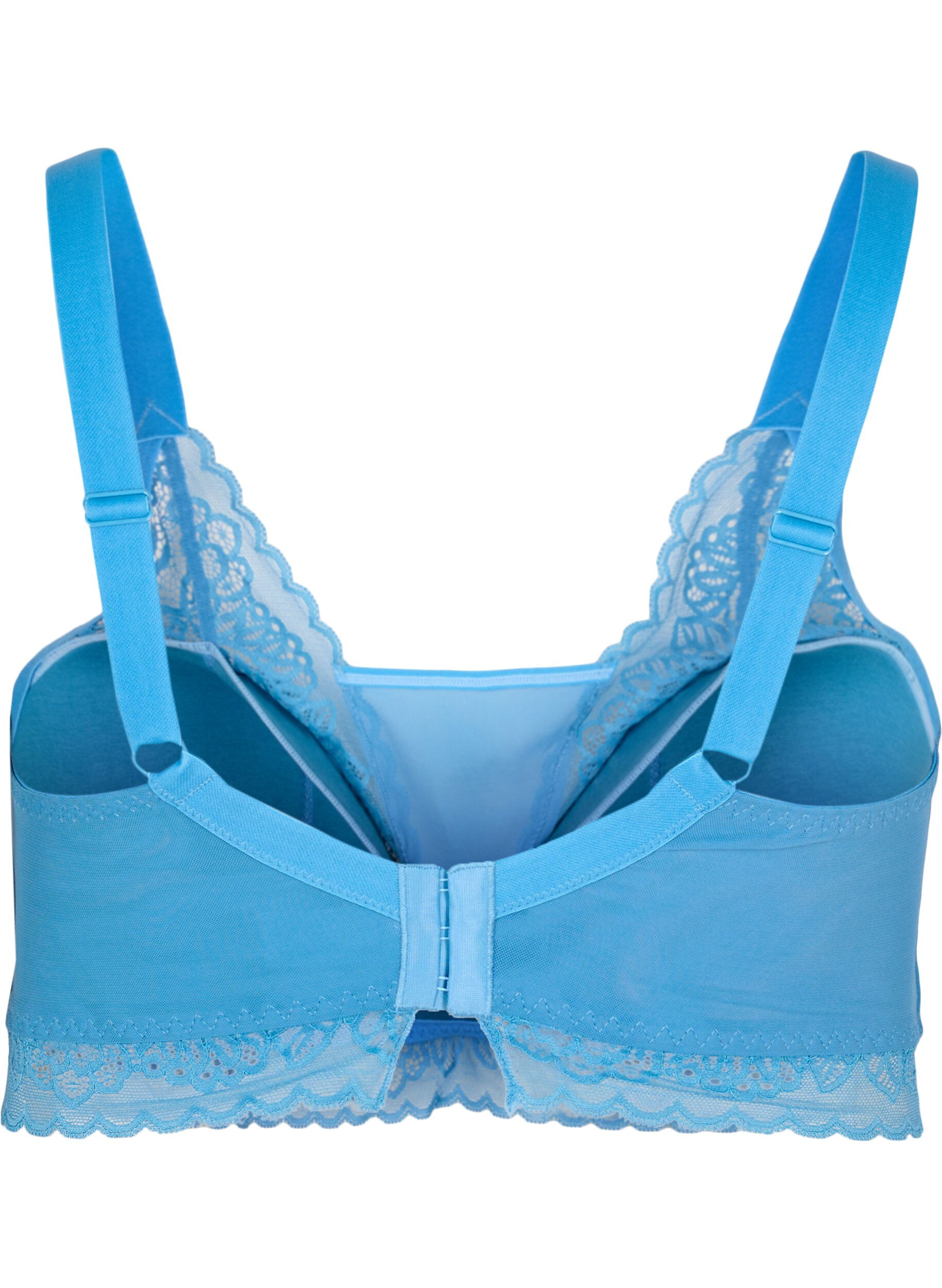 ZizziBeha met kant en zachte vulling, Blauw, Packshot image number 1