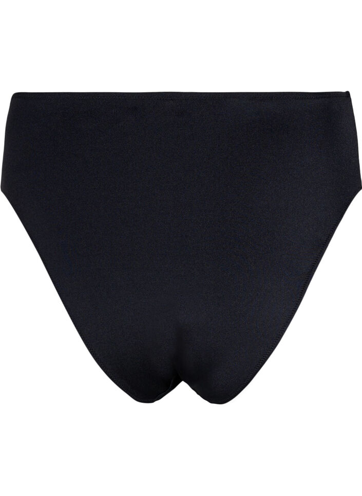 Bikinibroekje met normale taille, Black, Packshot