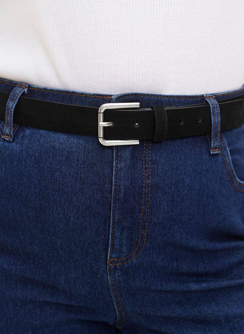 Riem in leermix, Black, Model