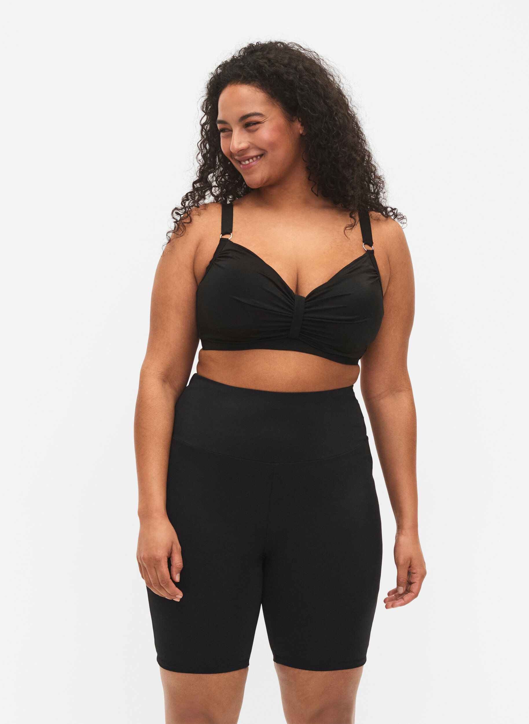 ZizziLange zwemshorts, Zwart, Model image number 0