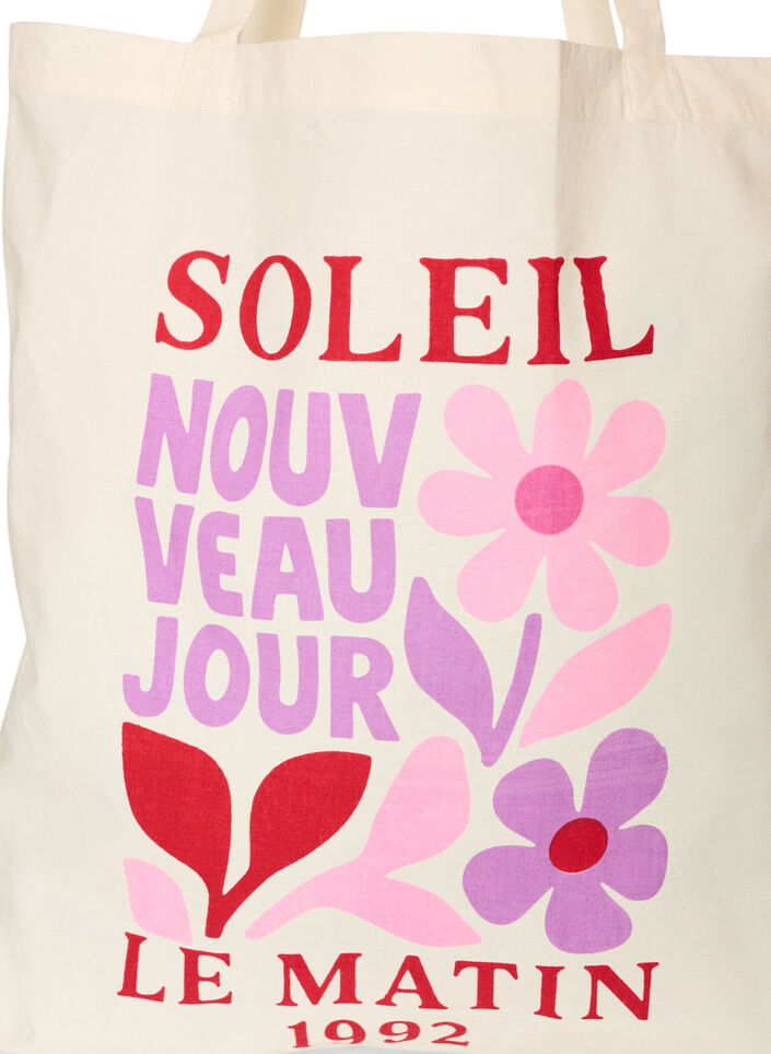 Tote bag met print, Rood, Packshot image number 2