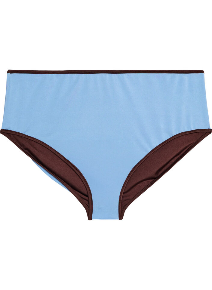 Omkeerbare bikinibroekjes met normale taille, Bruin, Packshot image number 3