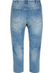 7/8 jeans met ruwe randjes en hoge taille, Blauw, Packshot image number 1