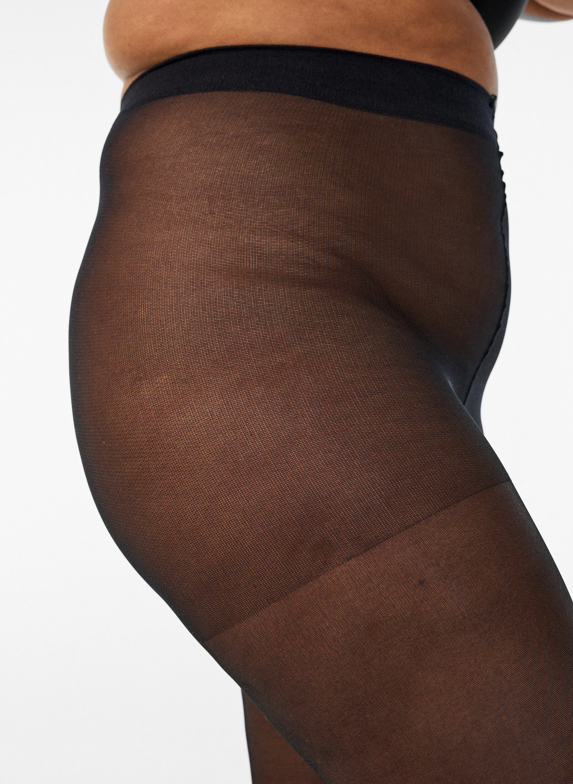 Zizzi40 denier panty met lichte compressie, Zwart, Packshot image number 2