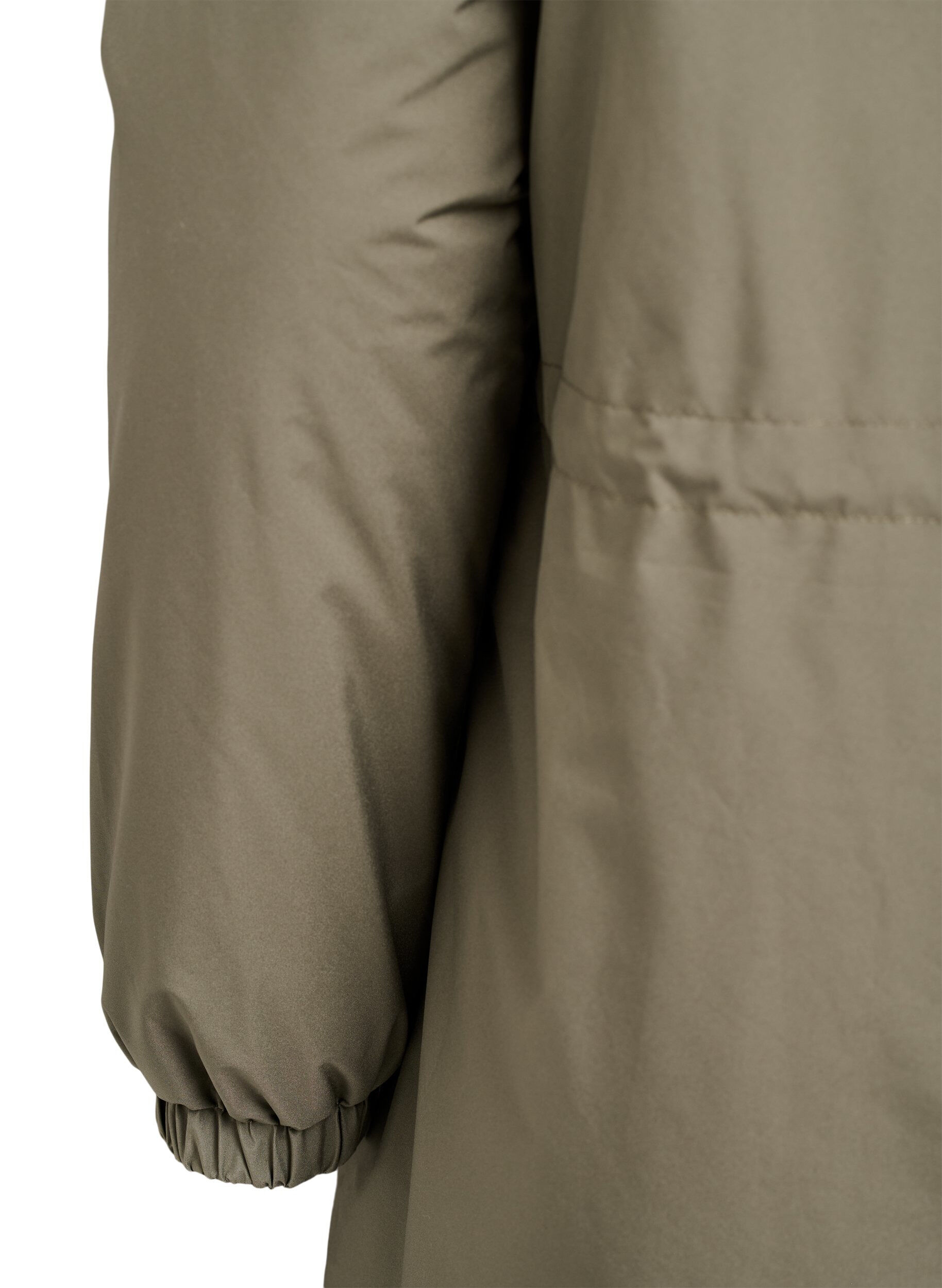 ZizziLichtgewicht gewatteerde parka met een capuchon, Groen, Packshot image number 4