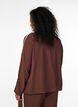 Trackjack met sportieve details en ritssluiting, Bruin, Model image number 2