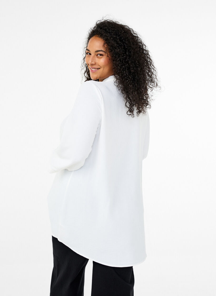 Tuniek met 3/4 mouwen, Vanille, Model image number 2
