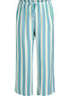 Pantalon ray&eacute; &agrave; taille haute et jambes larges, Vanille, Packshot image number 0