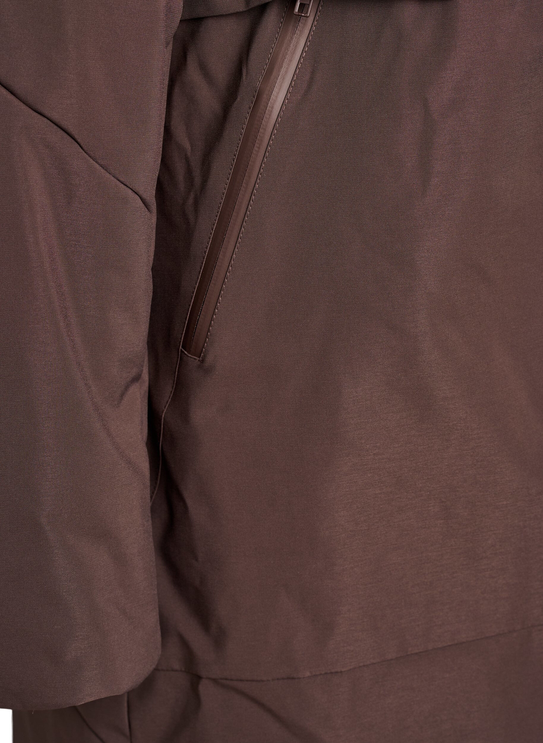 ZizziWinterjas met verstelbare taille, Bruin, Packshot image number 3