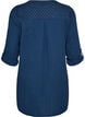 Katoenen mousseline tuniek met broderie anglaise, Blauw, Packshot image number 1