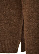 Losgebreide blouse met alpaca en wol, Bruin, Packshot image number 3
