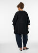 Cardigan met open voorkant en wijde mouwen, Zwart, Model image number 2