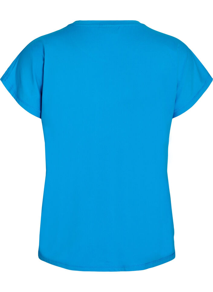 Effen gekleurd trainingsshirt, Blauw, Packshot image number 1