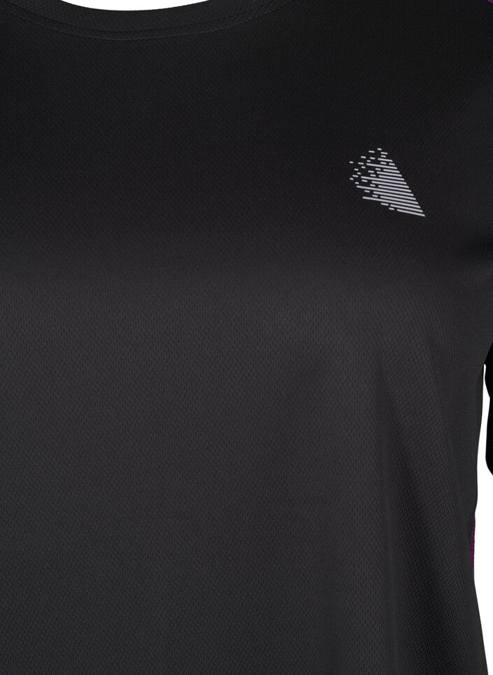 Tweekleurig thermoshirt met lange mouwen, Black w. Charisma, Packshot