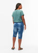 Slim fit capri jeans met zakken, Blauw, Model image number 2