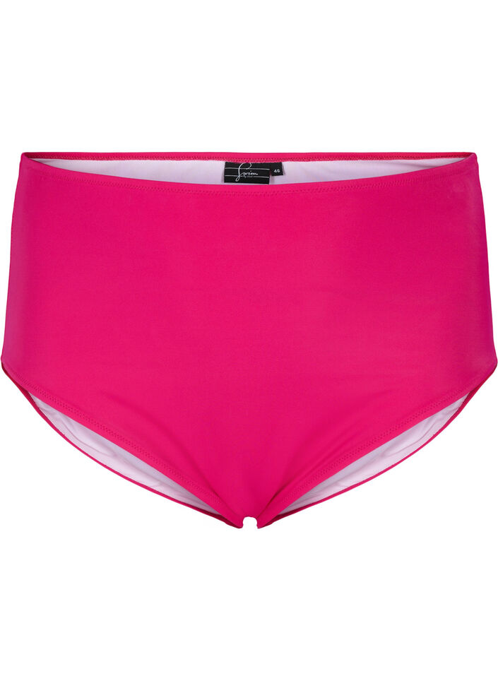 Bikinibroekjes met hoge taille, Roze, Packshot image number 0