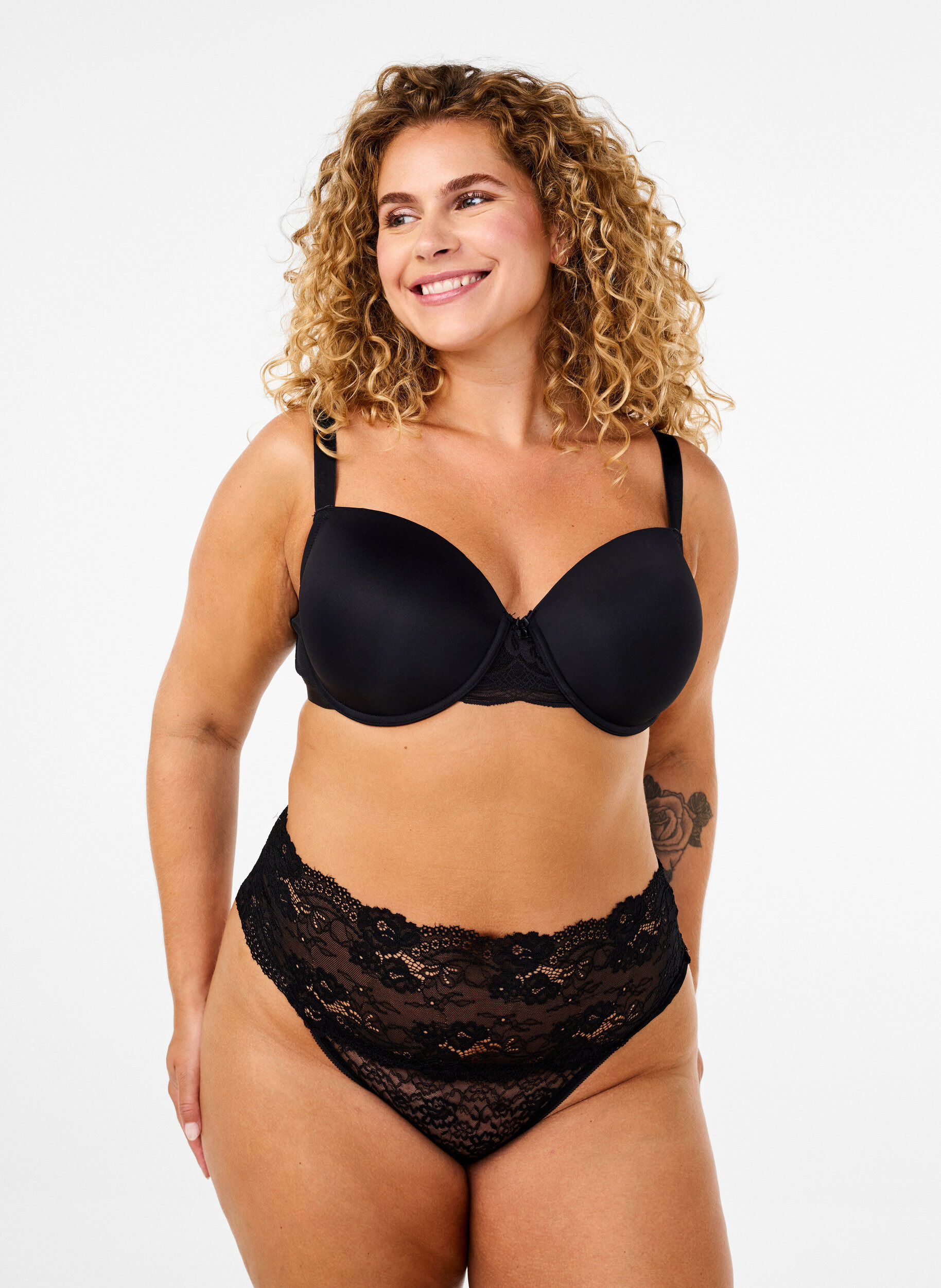 2-pack g-string onderbroeken, Zwart, Model