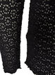 Blouse met ajourpatroon en lange mouwen, Zwart, Packshot image number 3