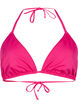 Effen triangel bikinitopje, Roze, Packshot image number 0