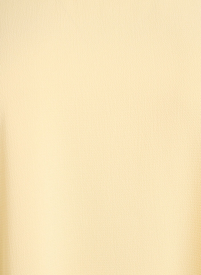 Blouse met korte mouwen en een ronde halslijn, Geel, Packshot image number 2