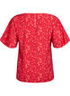 Blouse met vleermuismouwen en bloemen, Rood, Packshot image number 1