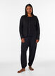 Jersey balloonbroek met hoge taille, Zwart, Model image number 1