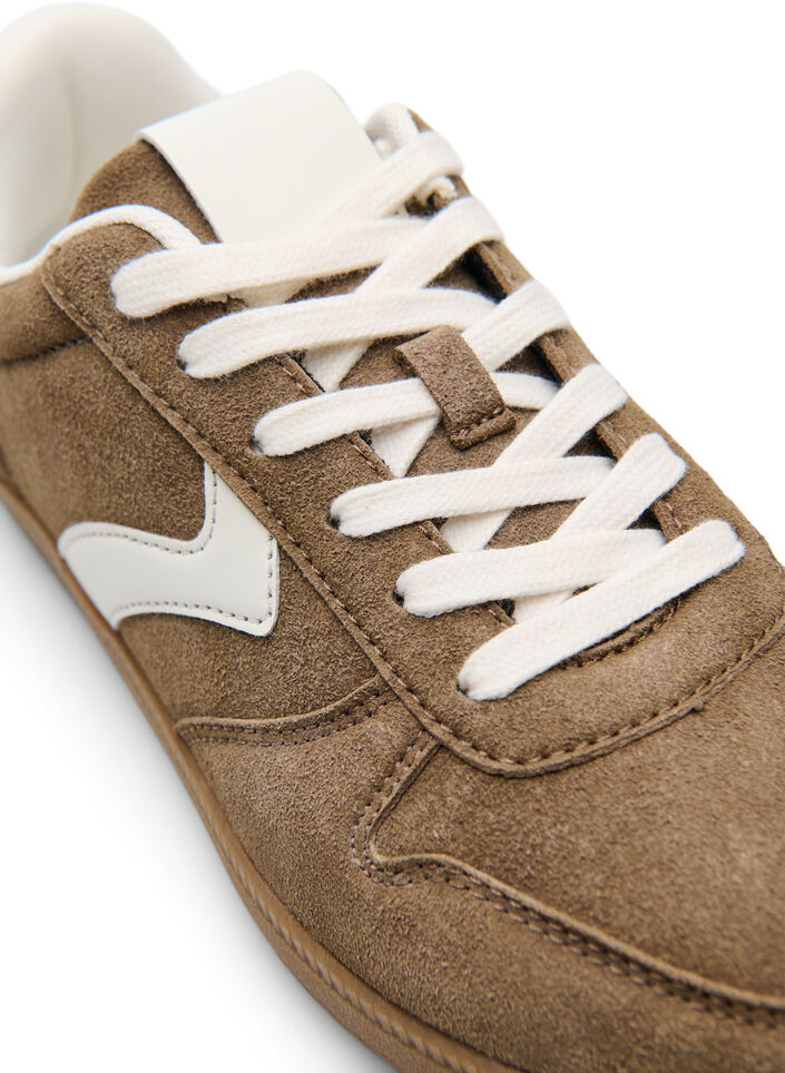 Sneakers van imitatie-su&egrave;de, Bruin, Packshot image number 3