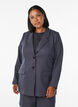 Klassieke blazer met zakken, Grijs, Model image number 0