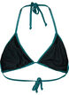 Driehoekig bikinitopje met glitter, Groen, Packshot image number 1