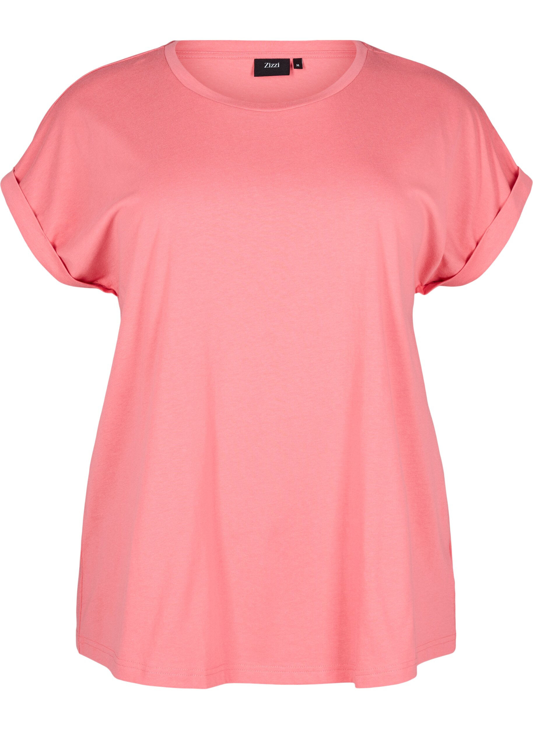 T-shirt met korte mouwen van katoenmix