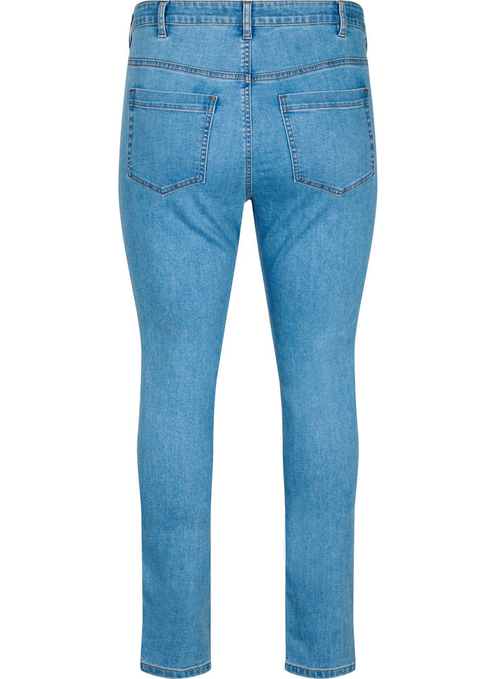 Amy jeans met een hoge taille en super slanke pasvorm, Blauw, Packshot image number 1