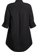 Korte jurk met kraag en borstzak, Zwart, Packshot image number 1