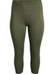 Basic 3/4 legging in viscose, Groen, Packshot image number 0