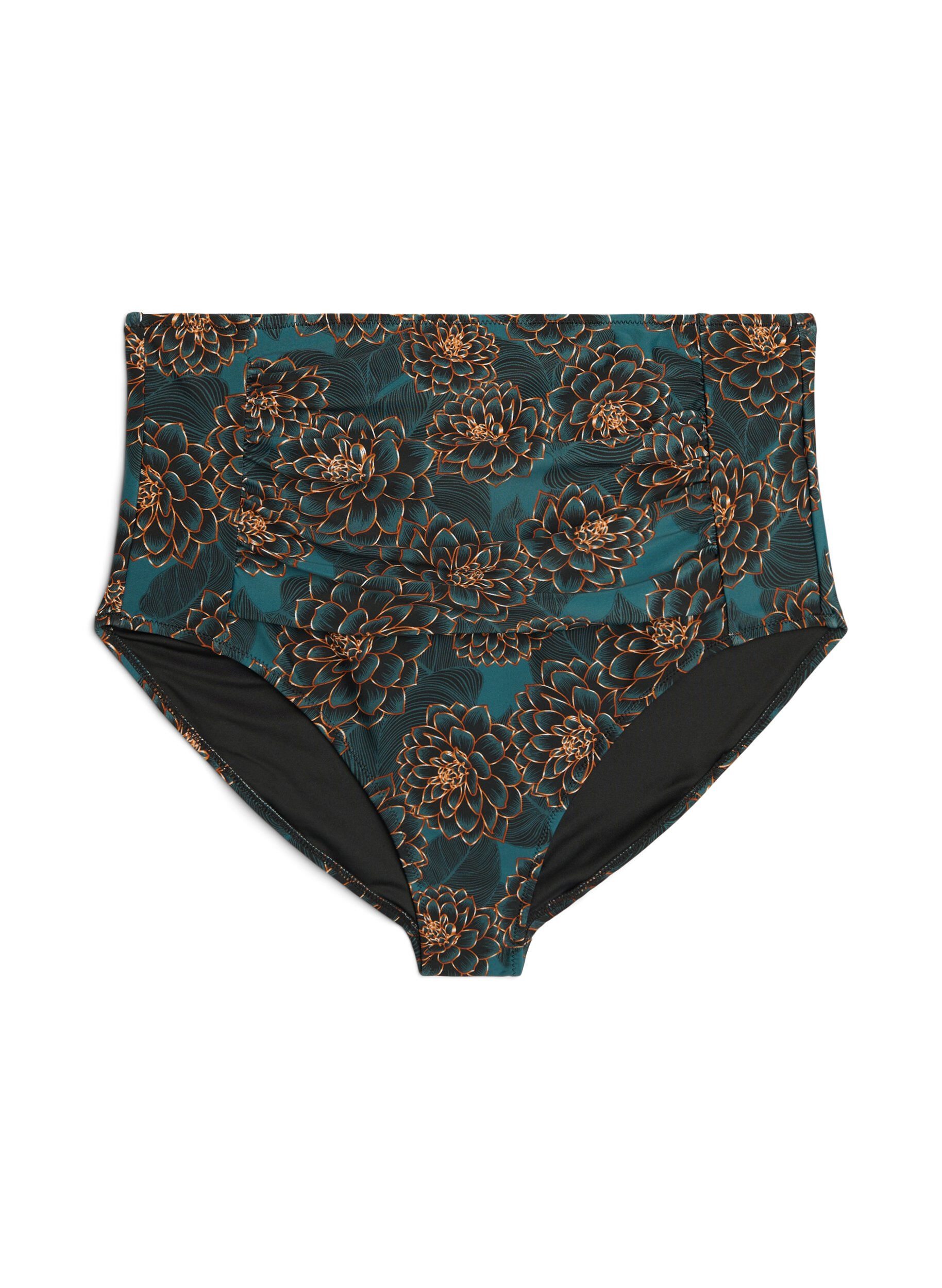 Bikinibroekje met print en hoge taille