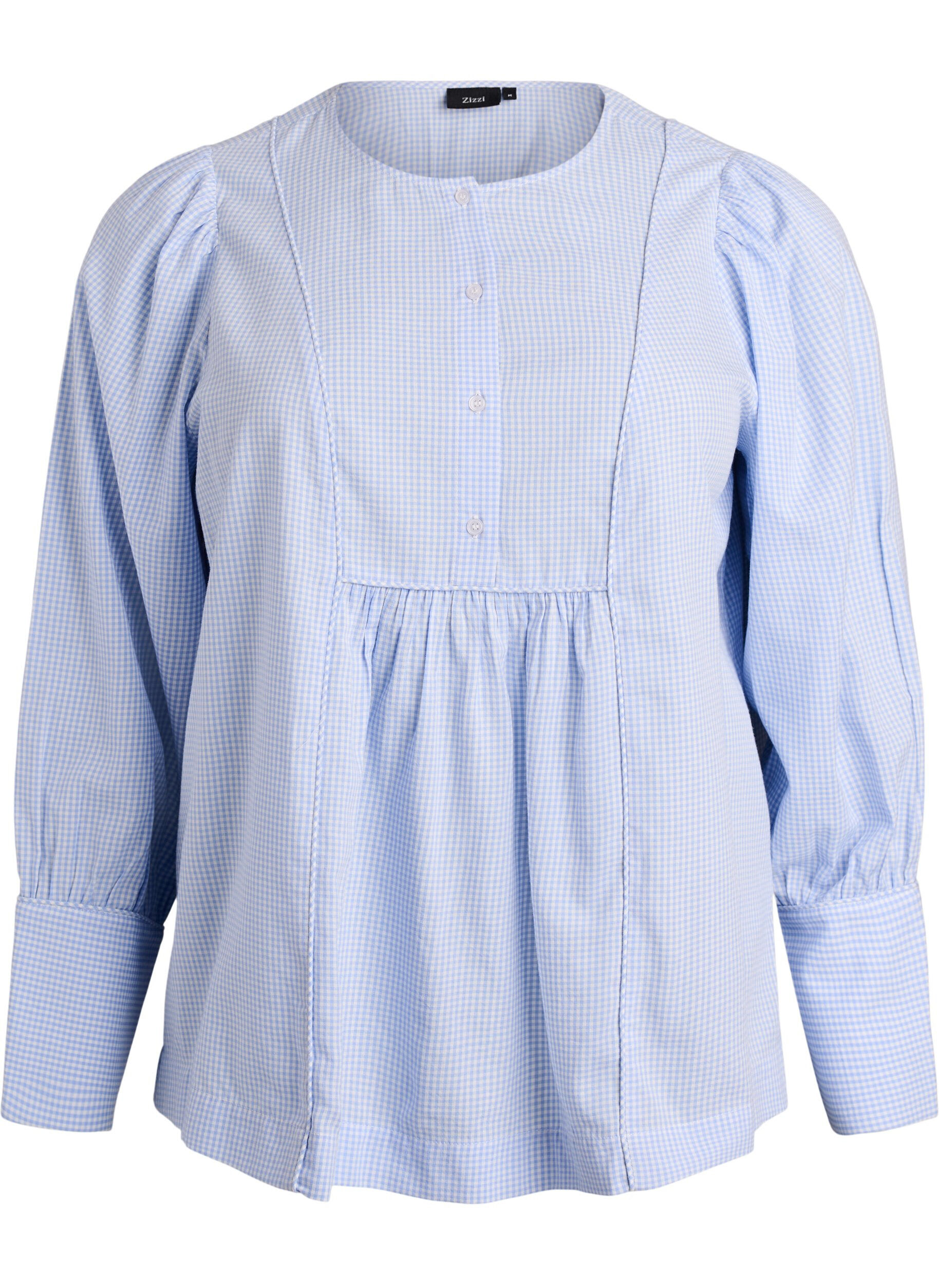 A-lijn geblokte blouse