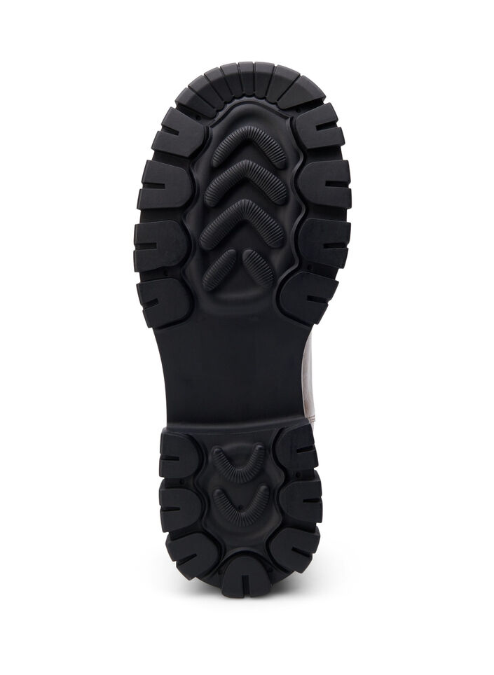 Wide fit - Croco Chelsea laars van leer, Pine Bark, Packshot