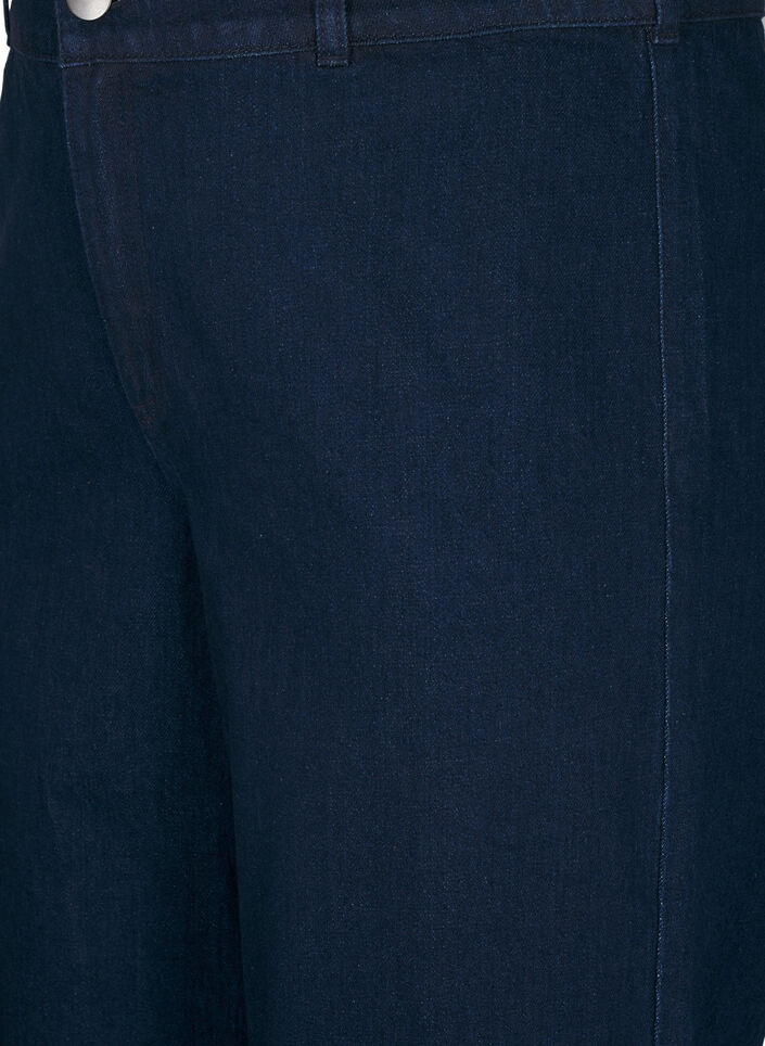 High-waisted jeans met wide fit, Unwashed, Packshot