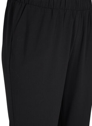 ZizziFlared broek met elastiek in de taille, Zwart, Packshot image number 2