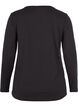 Sportblouse met lange mouwen, Zwart, Packshot image number 1