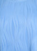Blouse met korte mouwen en een golvende textuur, Blauw, Packshot image number 2