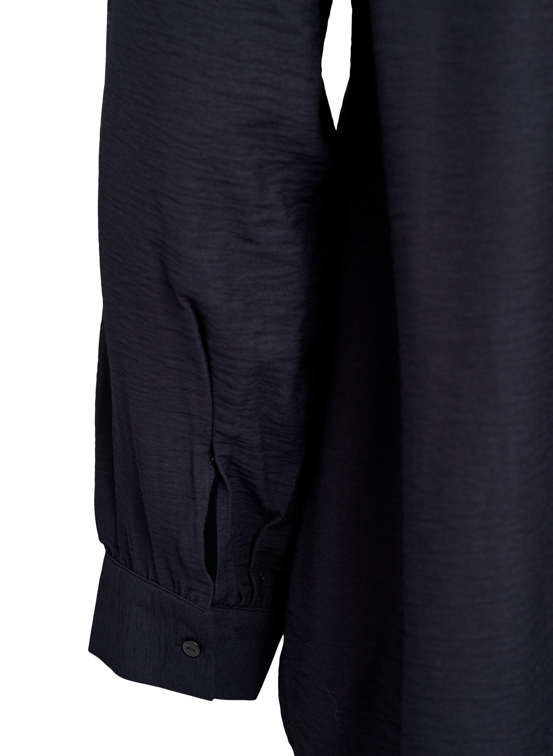 ZizziViscose shirt met A-lijn vorm, Zwart, Packshot image number 3