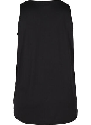 ZizziWorkout top met V-hals, Black, Packshot image number 1