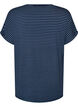 Gestreept T-shirt in viscose met een ronde hals, Blauw, Packshot image number 1