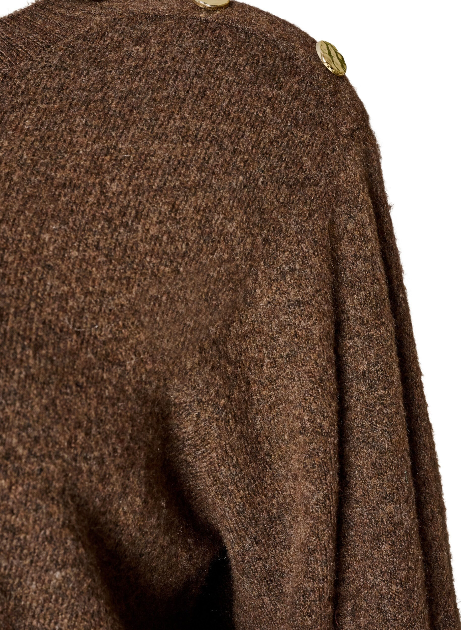 ZizziBreisel blouse met knoopdetail, Bruin, Packshot image number 2
