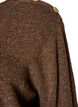 Breisel blouse met knoopdetail, Bruin, Packshot image number 2